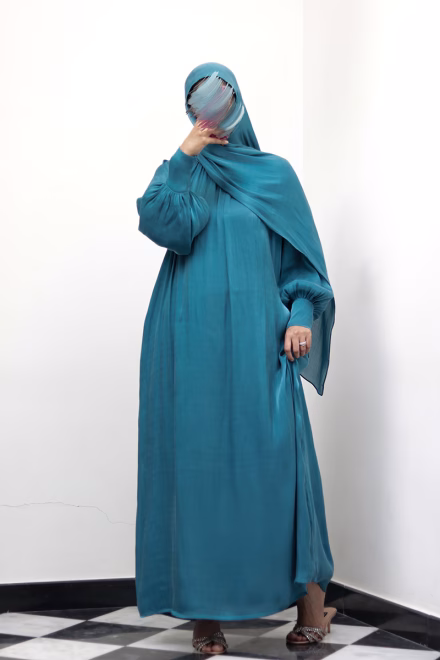 Teal Muse Abaya